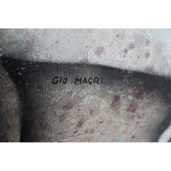 Image 1 of Pair of vintage paintings "lions of Venice" by Gio Magri, Italy 1970