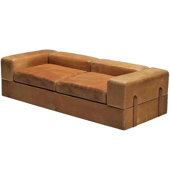 Tito Agnoli Postmoderner italienischer Couchtisch aus Pecari-Leder für Caleido 1970 – Poltrona Frau (photo 27 of 28)