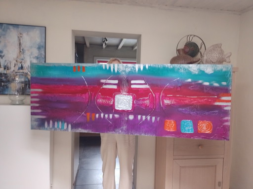 Canvas Painting Modern Art. – schilderijen tekeningen, Wood