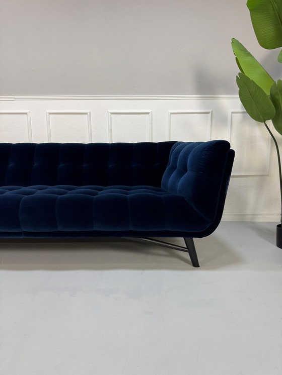 Image 1 of Sofá de diseño de 3 plazas perfil Roche Bobois Sofá de tela