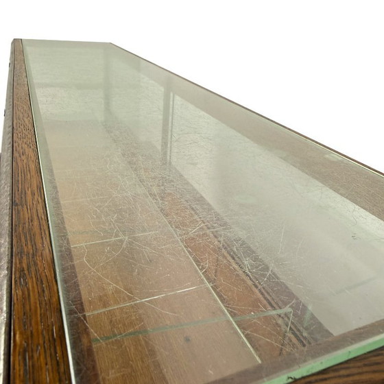 Vintage Winkelvitrine van ESMÉ, Vitrinekasten, Hout, Glas, Bruin (foto 5 van 14)