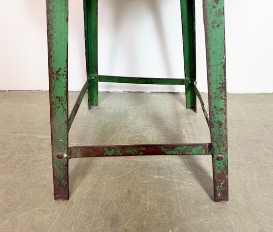 Image 1 of Green Industrial Workshop Stool, 1960s