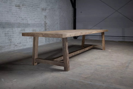 Table Founder Farmhouse in Solid Oak 250 cm long