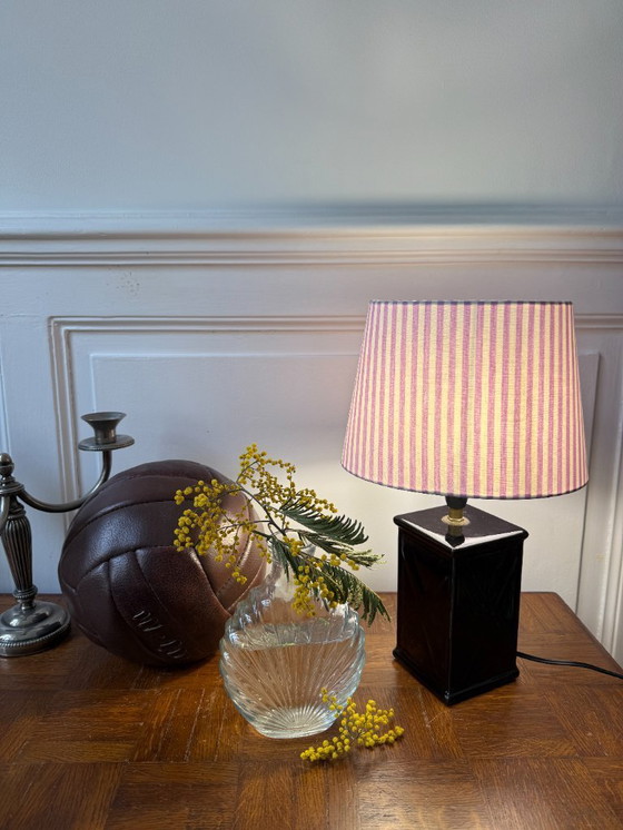 Image 1 of Designer lamp with black ceramic base