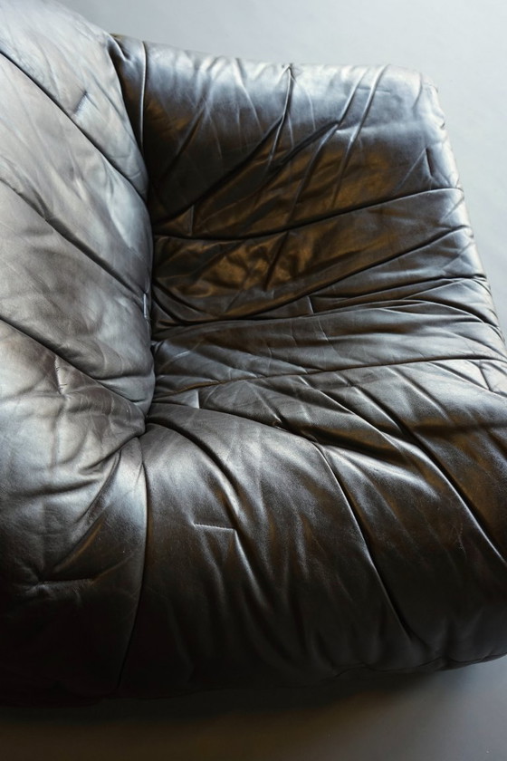 Image 1 of Amak Lounge Chair aus braunem Leder von Annie Hieronimus für Cinna, 1980er Jahre