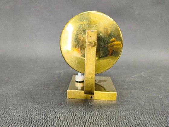 Image 1 of Bauhaus messing wandlamp met verstelbare glazen kap, jaren 1930