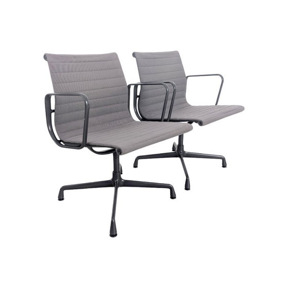 Image 1 of 2x Vitra EA 107 Bürostuhl Vitra Charles Ray Eames hopsak grau