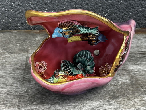 lampe coquillage vallauris années 70