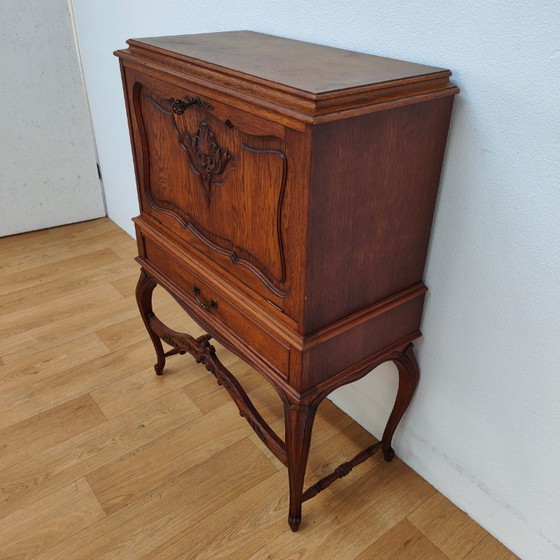 Image 1 of Meuble bar ancien, meuble à boissons, petit meuble bar