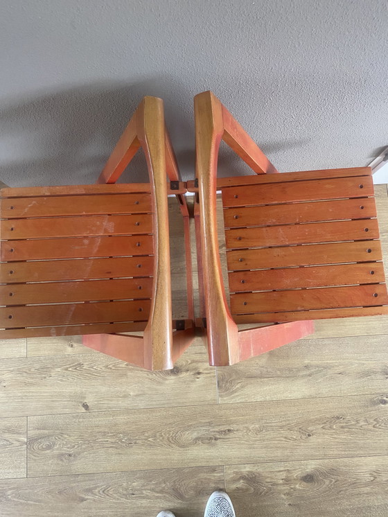 Image 1 of 2 sedie pieghevoli vintage Aldo Jacober