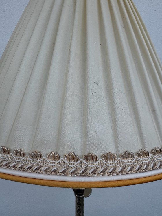 Lampada a cremagliera in metallo argentato anni '60, Lampade da tavolo (foto 13 di 15)