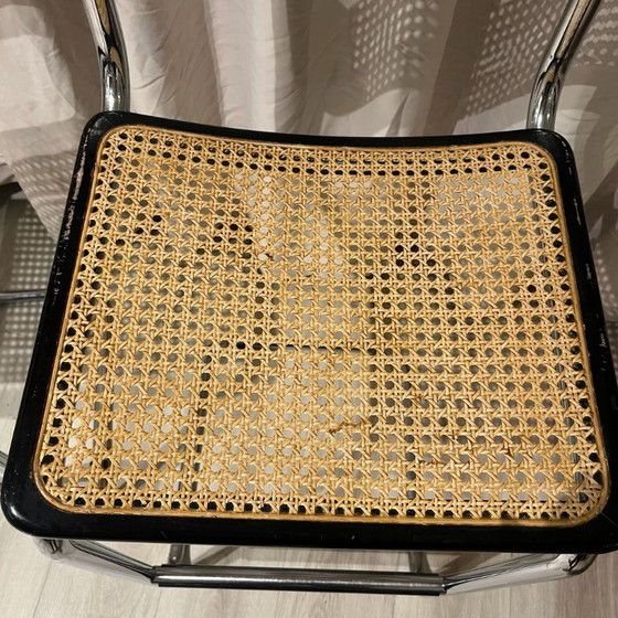 Image 1 of Coppia di sgabelli da bar in stile S32, ispirati a Marcel Breuer, anni '70