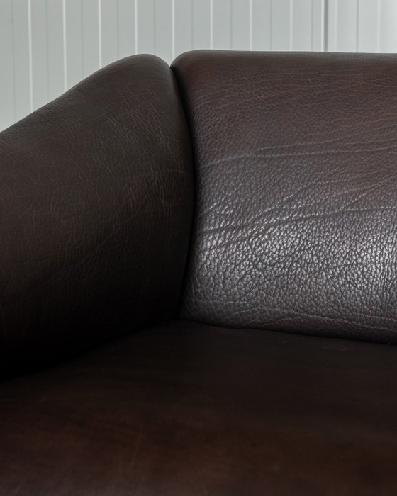 Image 1 of Canapé deux places vintage DS-47 de De Sede, canapé en cuir à encolure épaisse, assise extensible, années 1970