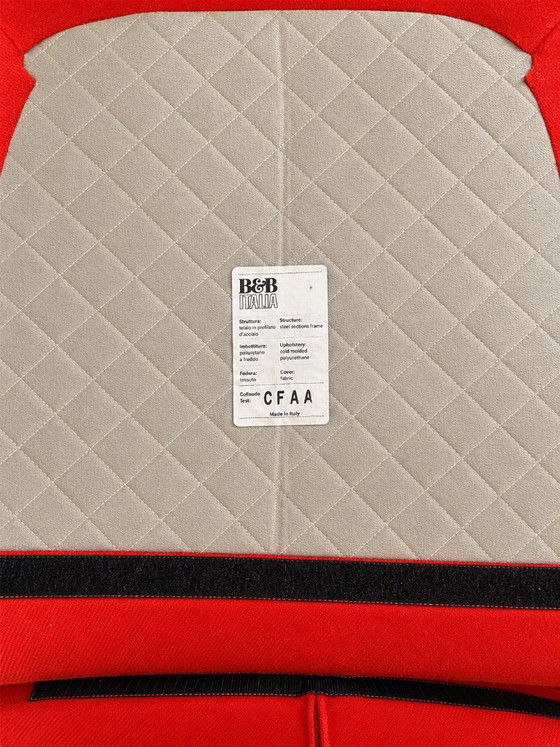 Pair of Armchairs B&B Italia Metropolitan ME100/1 – Jeffrey Bernett – Textile, Aluminium (photo 4 of 5)