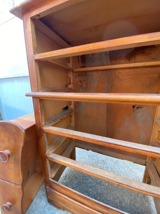 Image 1 of Cómoda de madera blanca 1950