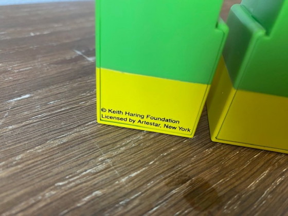 Image 1 of Bearbrick Keith Haring Andy Warhol Andy Mouse 400% MEDICOM speelgoed