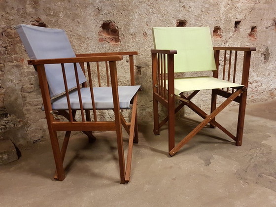 Image 1 of 2 sedie da regista in teak