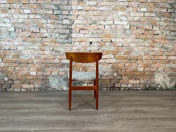 Image 1 of 4x Vintage Deense Stijl Stoelen Set 