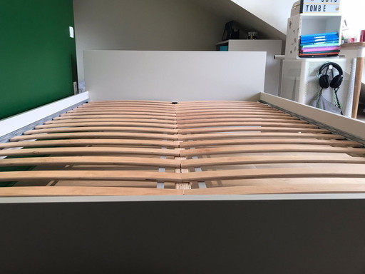 Bedframe, MALM + Lattenbodem, LÜROX