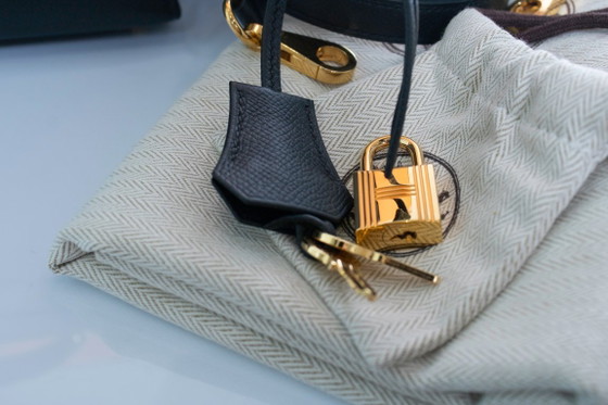 Hermes, Sac Kelly II Sellier 28 Epsom 89 Negro – Hermès, Bolsos de mano, Calfskin (photo 20 of 20)