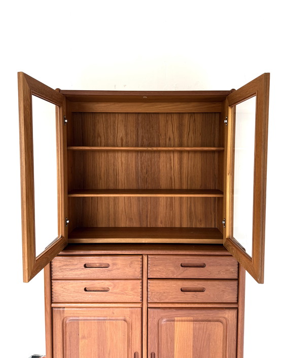 Image 1 of Vintage teak display cabinet, Dyrlund '80