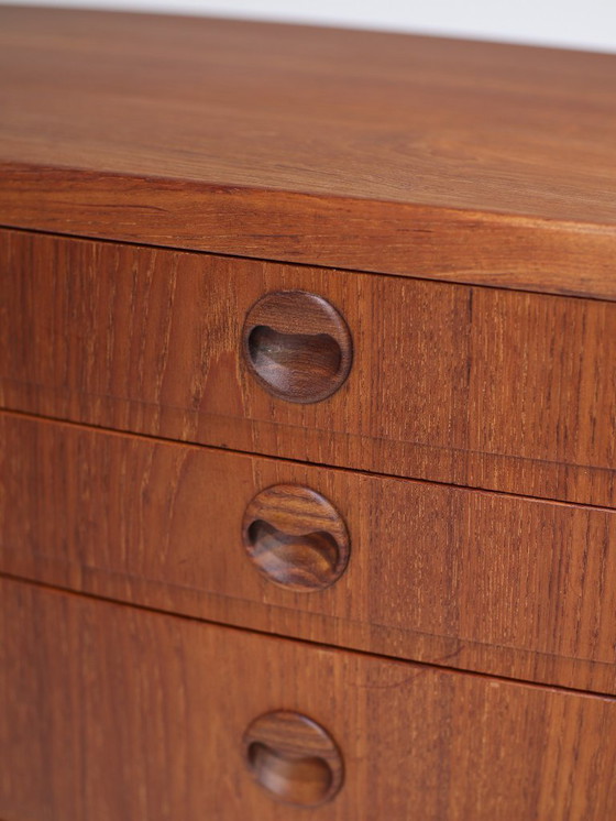 Image 1 of Hoge ladekast teakhout Deens vintage 1960s