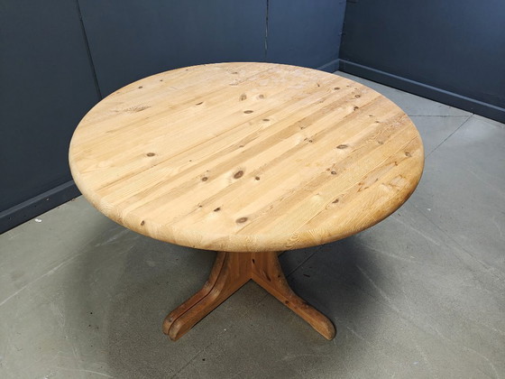 Image 1 of Rainer Daumiller style pine wood  Dining Table, 1970s