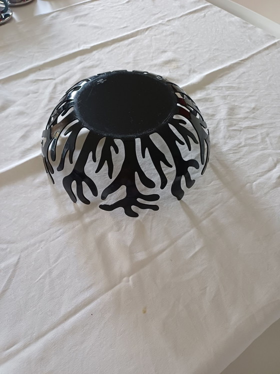 Fruttiera Alessi (design Emma Silvestris), Accessori da tavola, polished steel, Nero (foto 3 di 5)