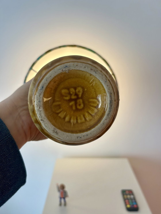 Image 1 of Lampe de table sans fil fabriquée à partir d'un vase Scheurich vintage