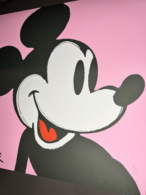 Litografía de "Mickey Mouse" de Andy Warhol, Museo de Arte Carnegie de 1986