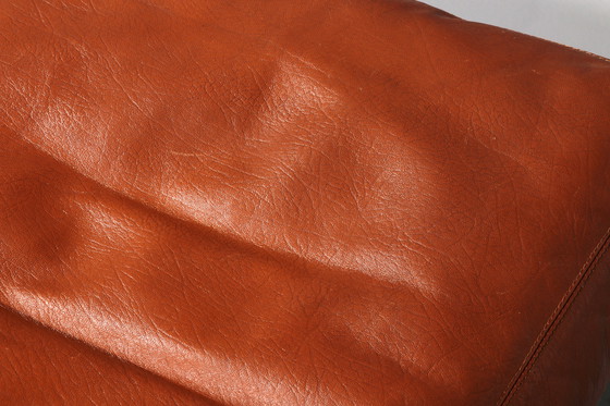 Image 1 of Cognac Leder COR Swing Lounge Stuhl mit Ottomane von Adolf & Schöpfer 1976