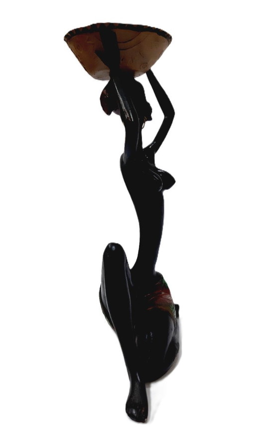 Image 1 of Figurina africana, donna nera, design e vintage