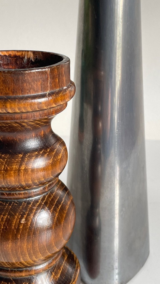 Image 1 of BOUGEOIRS Bois et Métal Ikea VINTAGE