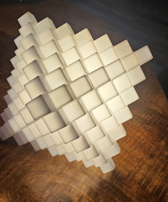 Image 1 of Vintage Nielsen Light “Babylon” table lamp/wall lamp – Scandinavian geometric design – 1990s