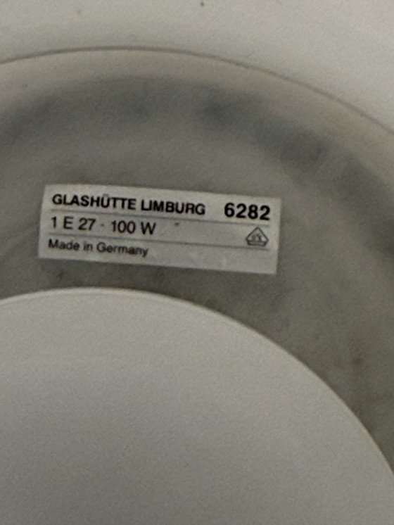 Image 1 of Limburg Glashütte Glass Table Lamp Mushroom, 1970's