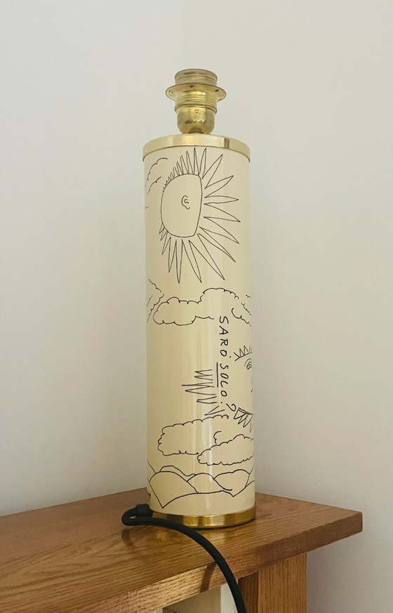 Rare Fornasetti table lamp – Metal, Brass (photo 9 of 12)
