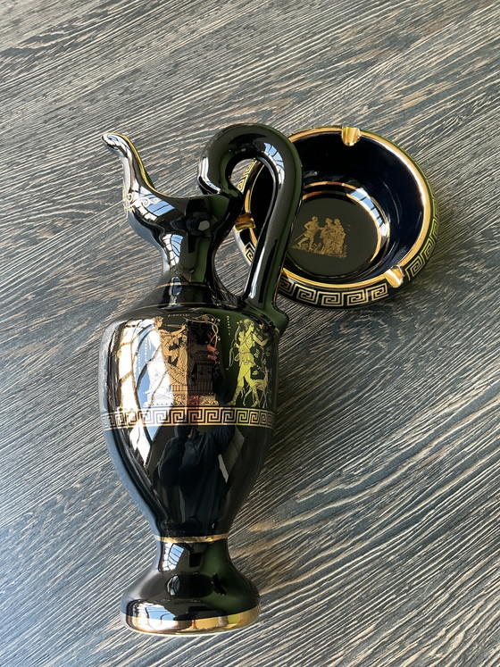 Image 1 of Vaso greco vintage con posacenere