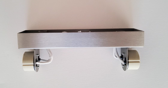 Image 1 of Apliques de pared facetados de níquel mate