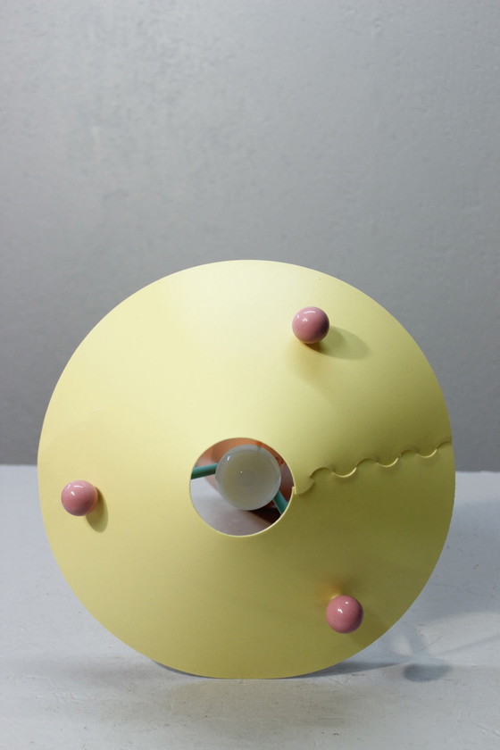 Image 1 of Lampe Vintage Design Post-Moderniste Plastique Style Memphis 1990S