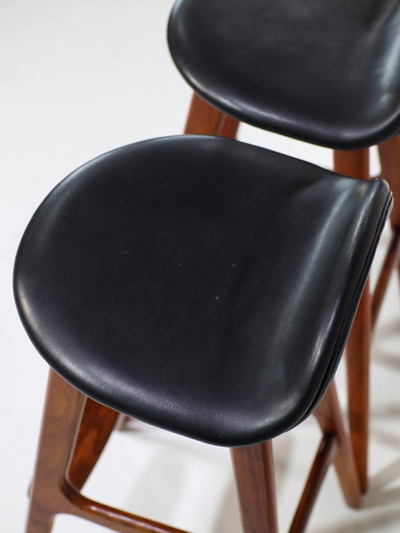 Image 1 of 2x Barhocker Erik Buch OD61 Palisanderholz Dänisch 1960er Jahre