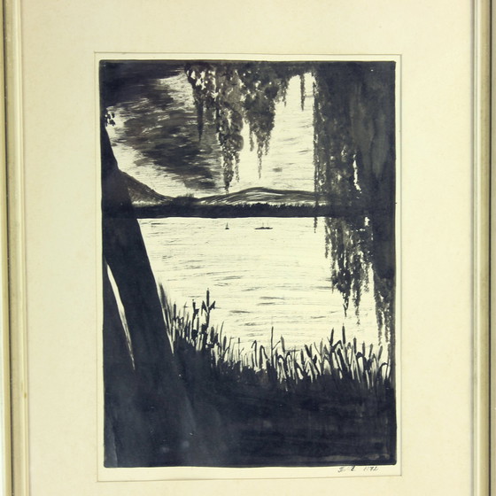 Image 1 of Conjunto de dos pinturas sobre papel, firmadas por Sestak en 1972