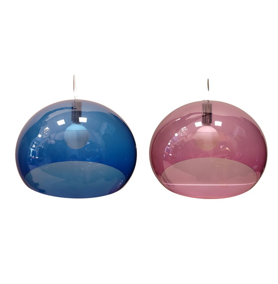 Image 1 of Pareja de Lámparas FL/Y, Kartell, Altuglas, 80’s/90’s – Italia