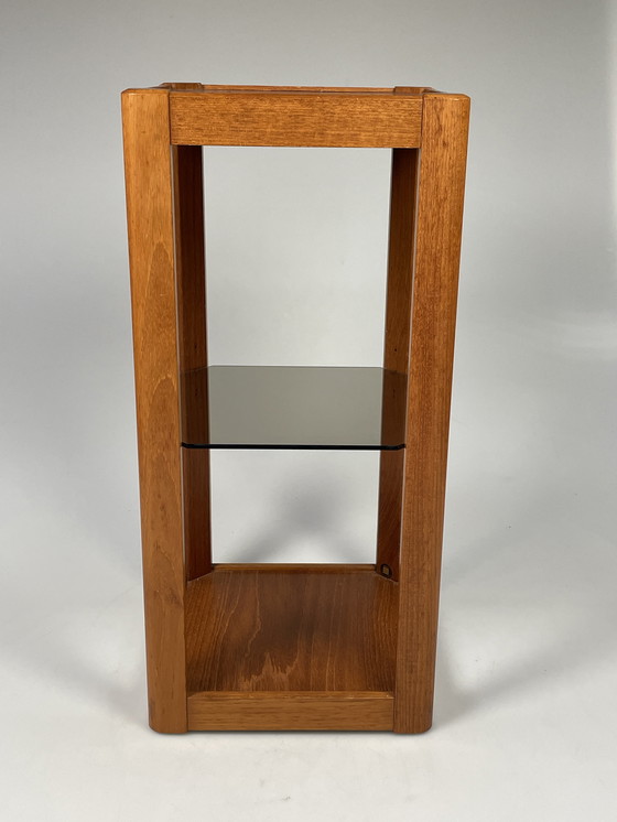 Image 1 of Vintage Pilaar / Etagère / Plantenstaander, Uldum Mobler, Denemarken 1970's