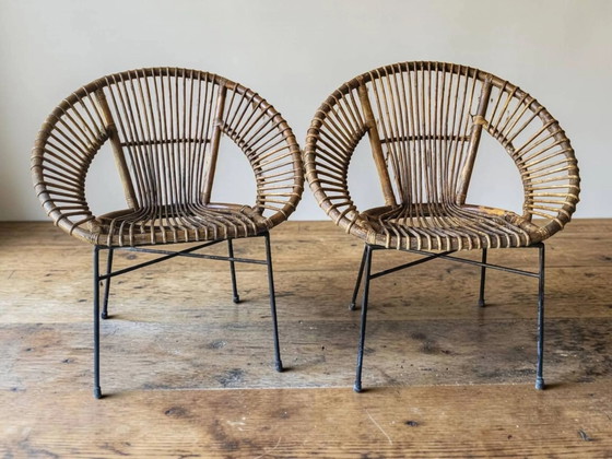 Poltrona in rattan anni '60 – Sedie da giardino, Wicker, Vintage (photo 10 of 15)