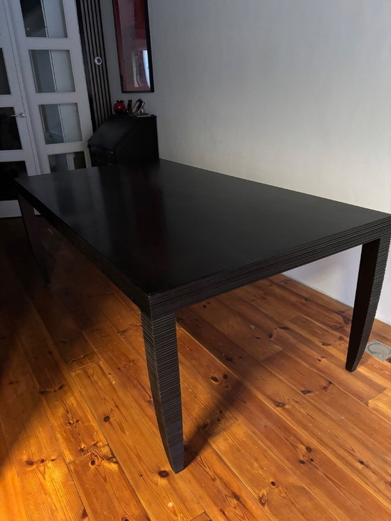 Image 1 of John Hutton Design Dining Table - Solid Wood X Detail