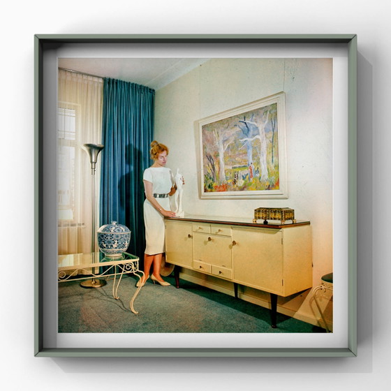 1x Intérieur Mid-Century 1960 | Estampe d'art carrée – Photographies, Paper (photo 5 of 5)