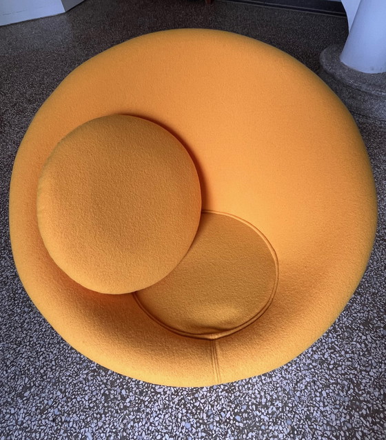 Image 1 of Sillón seta y otomana de Pierre Paulin, Edition Artifort, años 60