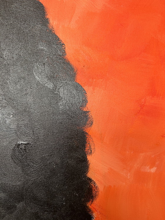 Image 1 of Schilderij acryl op katoen