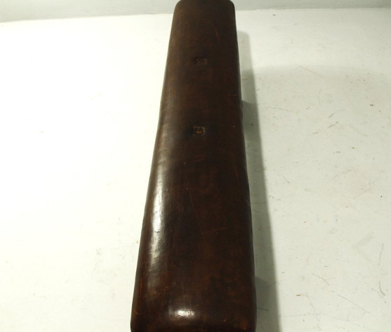 Image 1 of Panca da ginnastica vintage in pelle con maniglie, anni '40