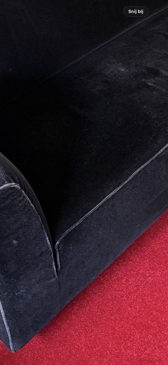 Image 1 of Sofa Gelderland, Designer-Sitzmöbel, schwarzer Samt